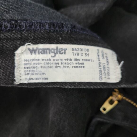Vtg‎ Wrangler Silverlake Black Jeans Sz 7/8 Western Bareback Cowgirl 34" Inseam - Picture 5 of 10